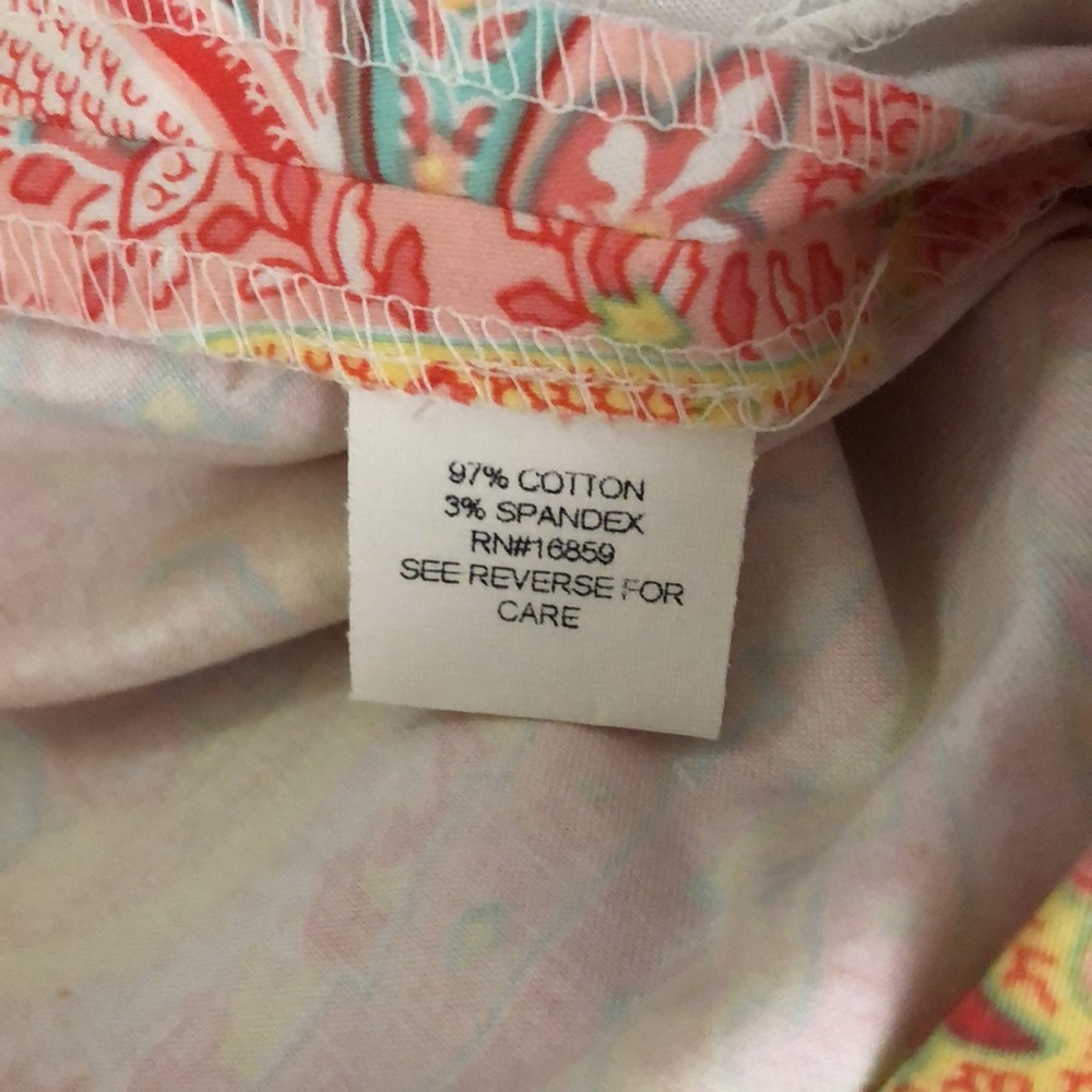 J. MCLaughlin casual paisley mid rise flare leg pants. Size 4 - Picture 14 of 14